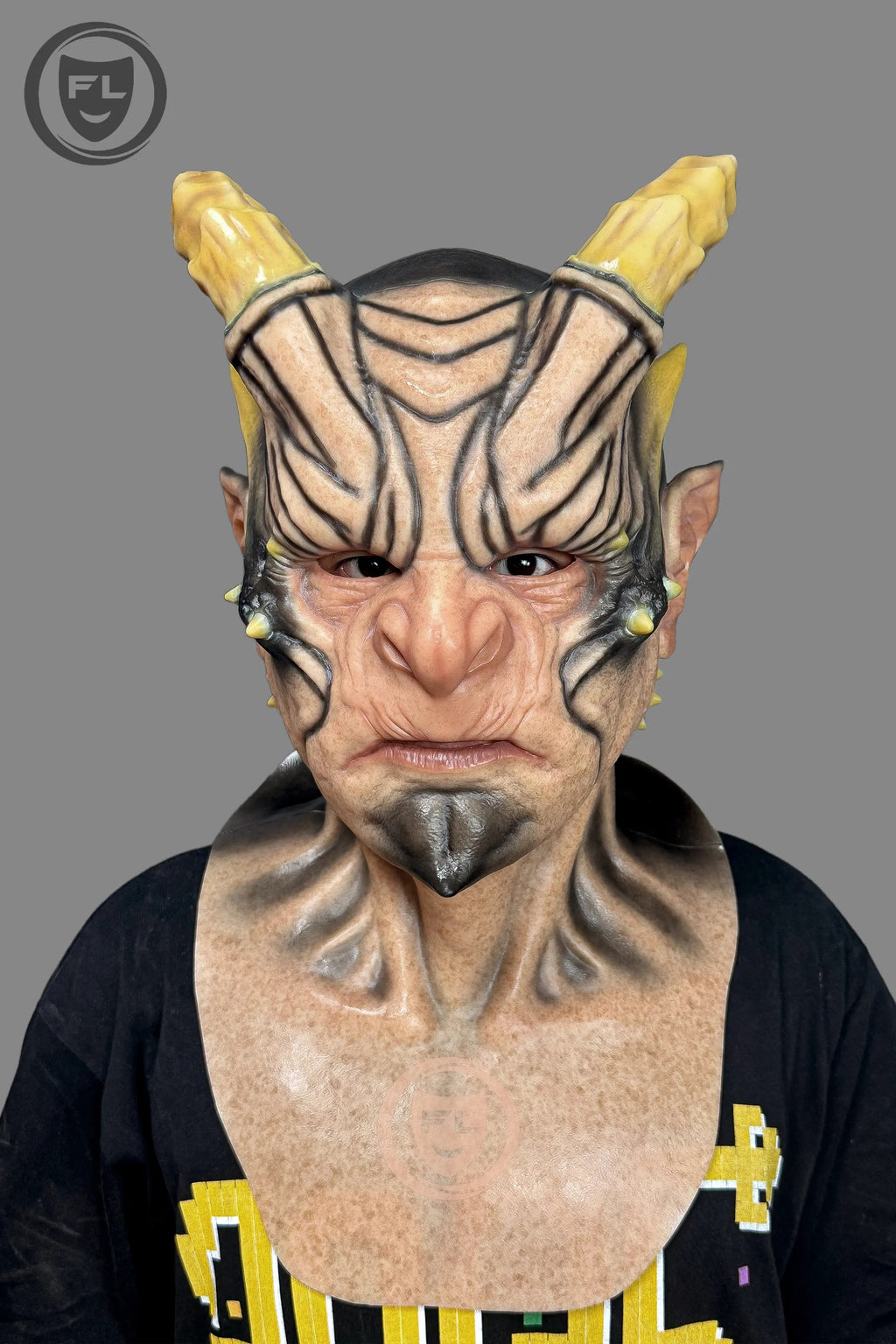 Demon Horn Full Head Silicone Mask