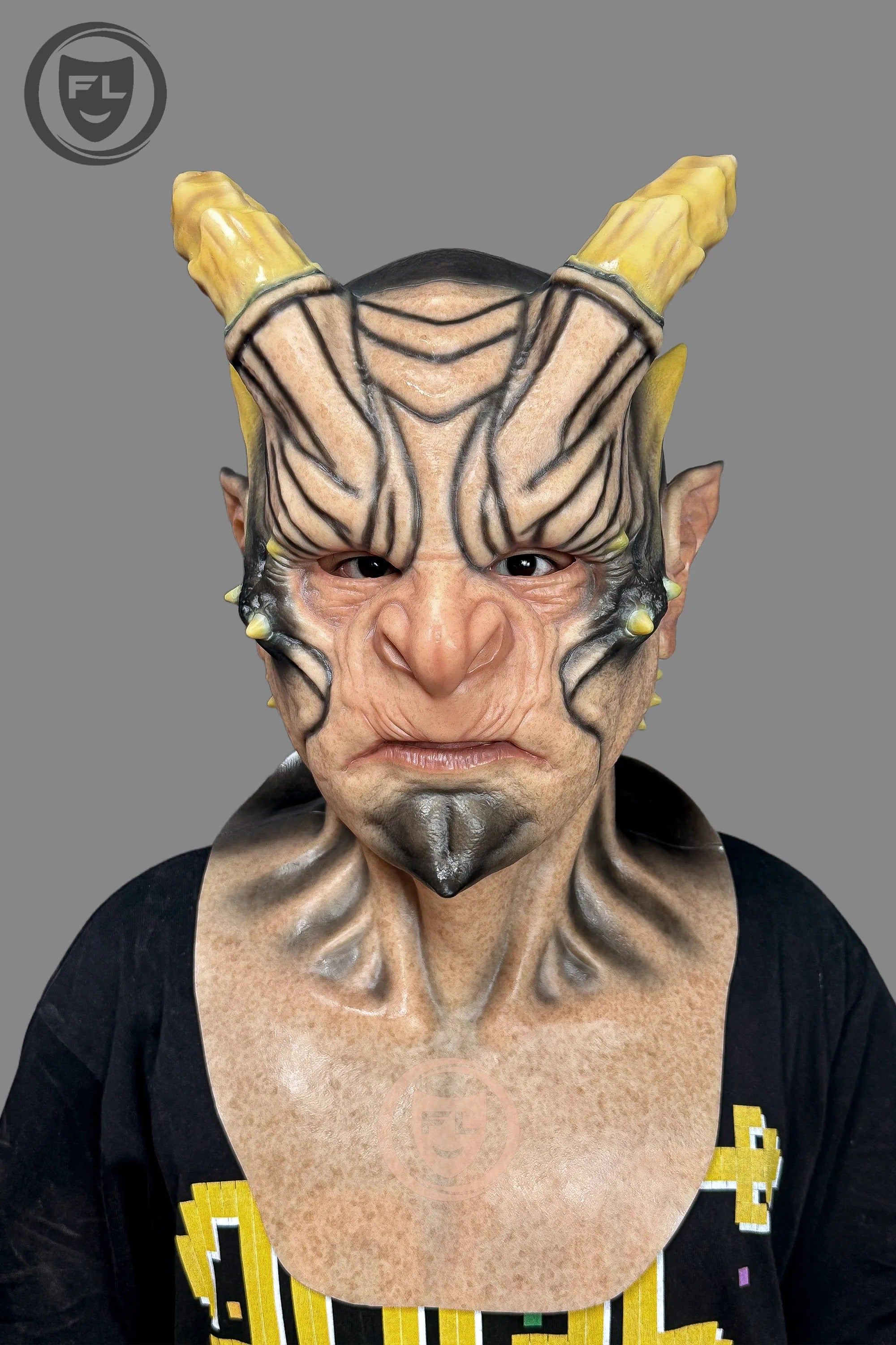 Demon Horn Full Head Silicone Mask