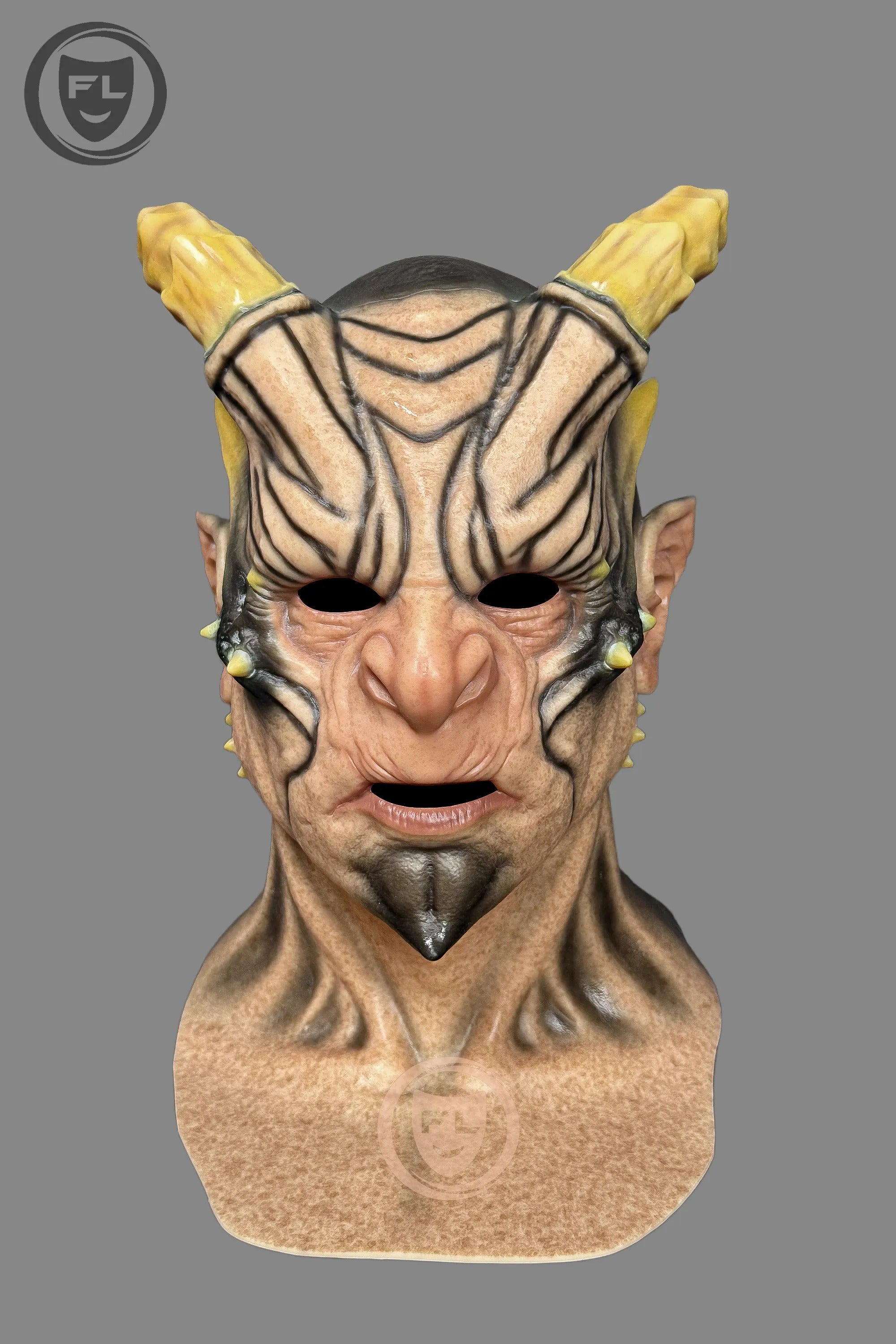 Demon Horn Full Head Silicone Mask