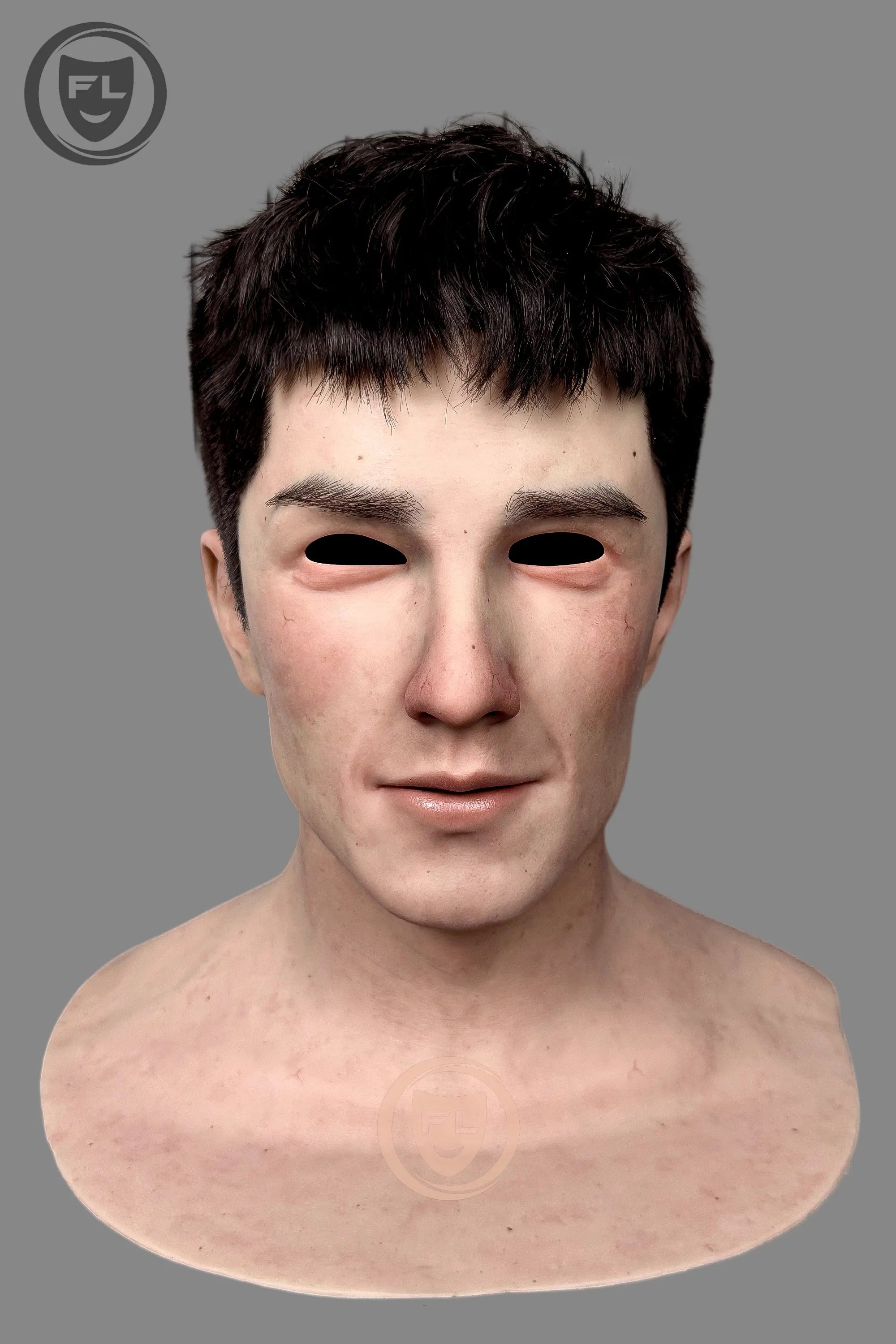 Airhua Ultra Realistic Male Silicone Mask for Cosplay, Halloween & Film