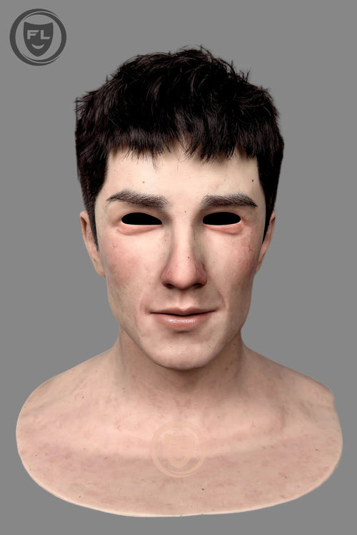 Airhua Ultra Realistic Male Silicone Mask for Cosplay, Halloween & Film