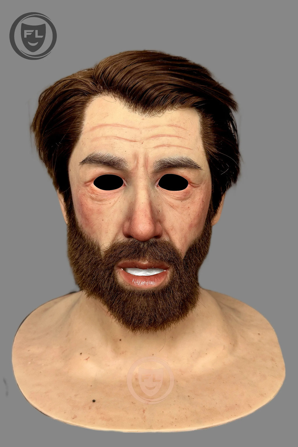 Realistic Middle Aged Male Silicone Mask