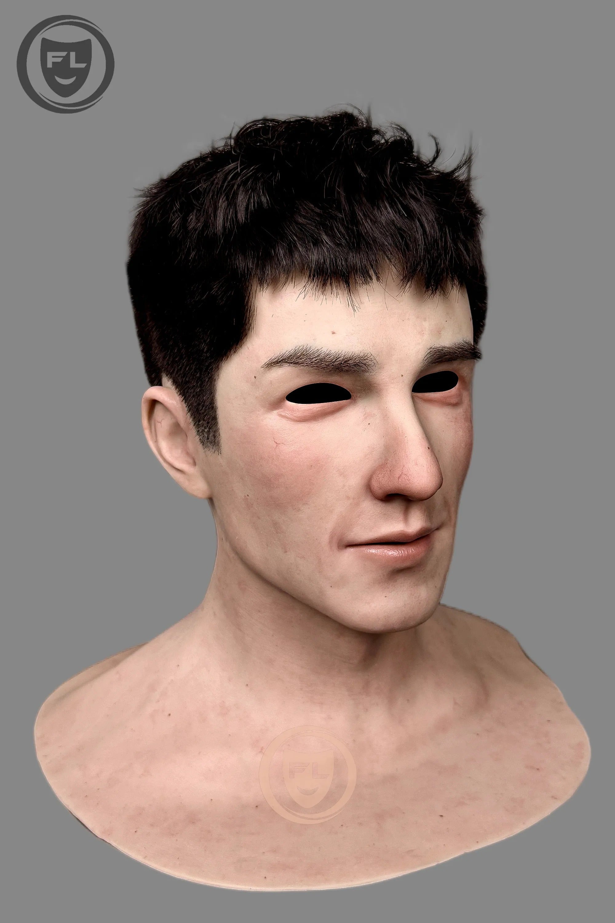 Airhua Ultra Realistic Male Silicone Mask for Cosplay, Halloween & Film