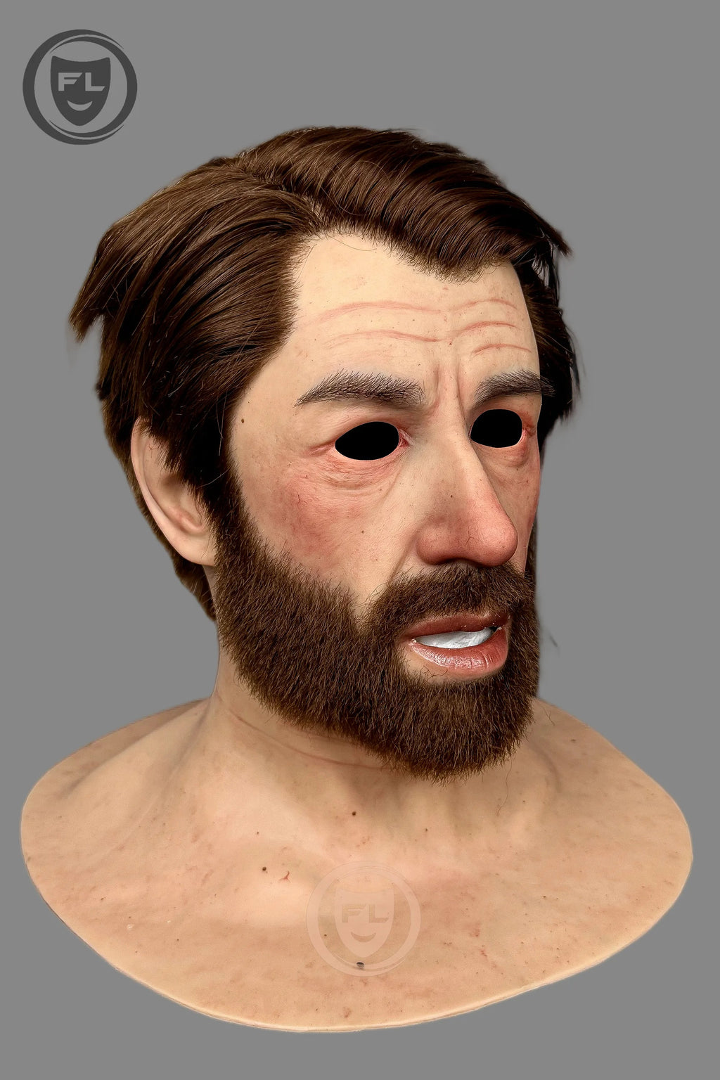 Realistic Middle Aged Male Silicone Mask