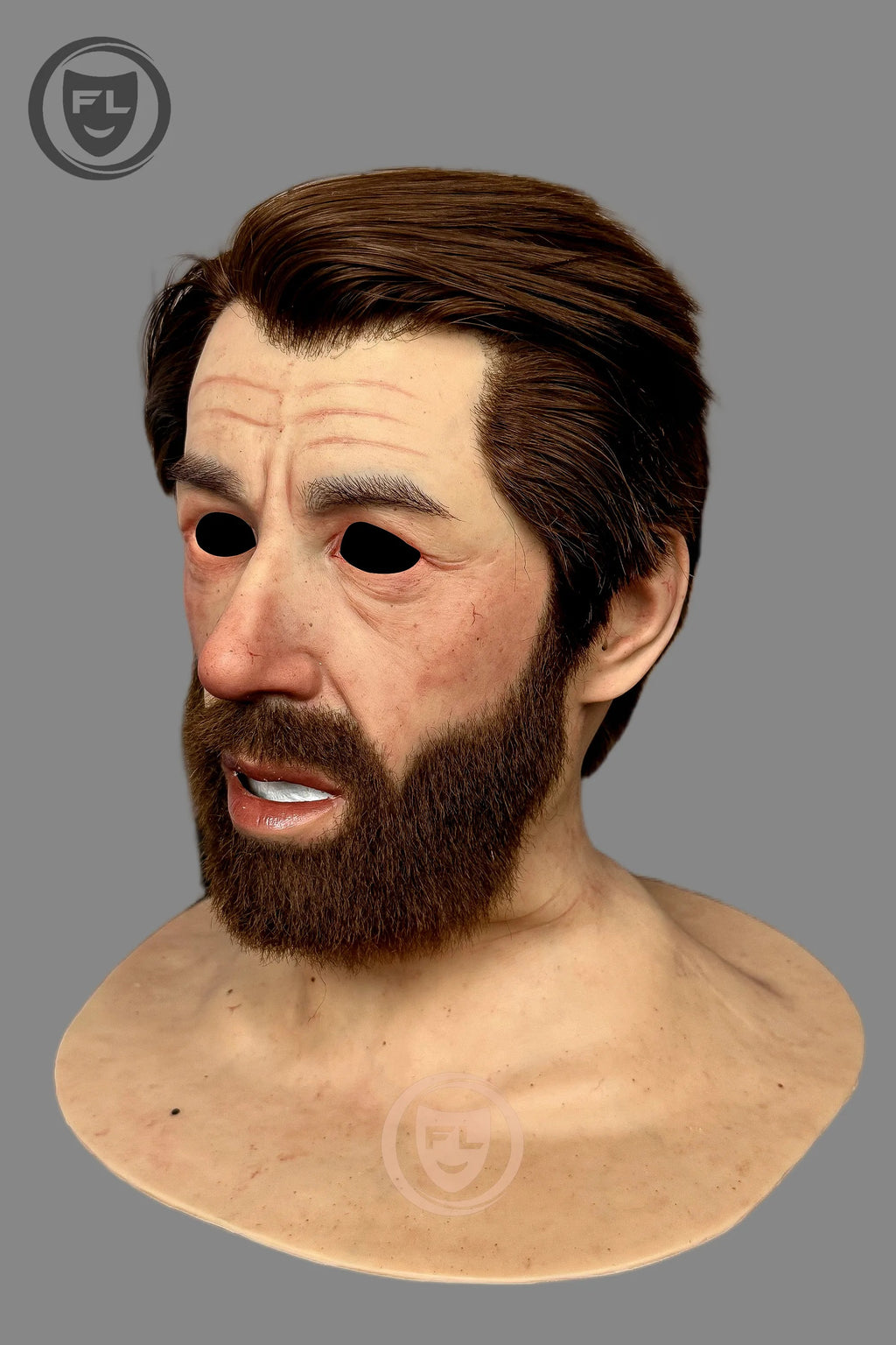 Realistic Middle Aged Male Silicone Mask