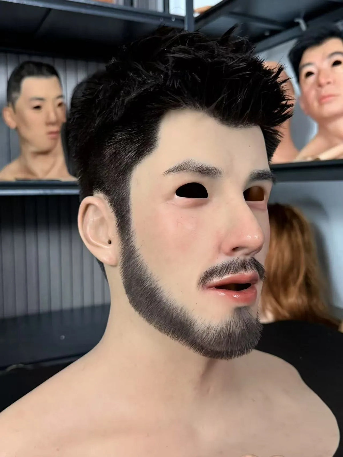 Ultra Realistic Bearded Silicone Mask