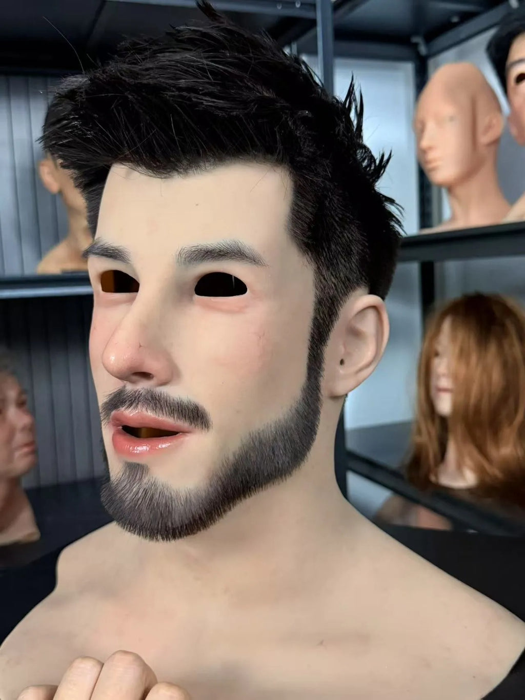 Ultra Realistic Bearded Silicone Mask