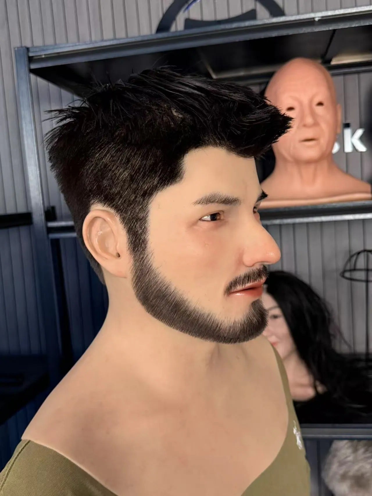 Ultra Realistic Bearded Silicone Mask