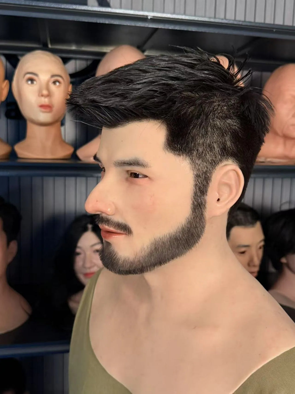 Ultra Realistic Bearded Silicone Mask