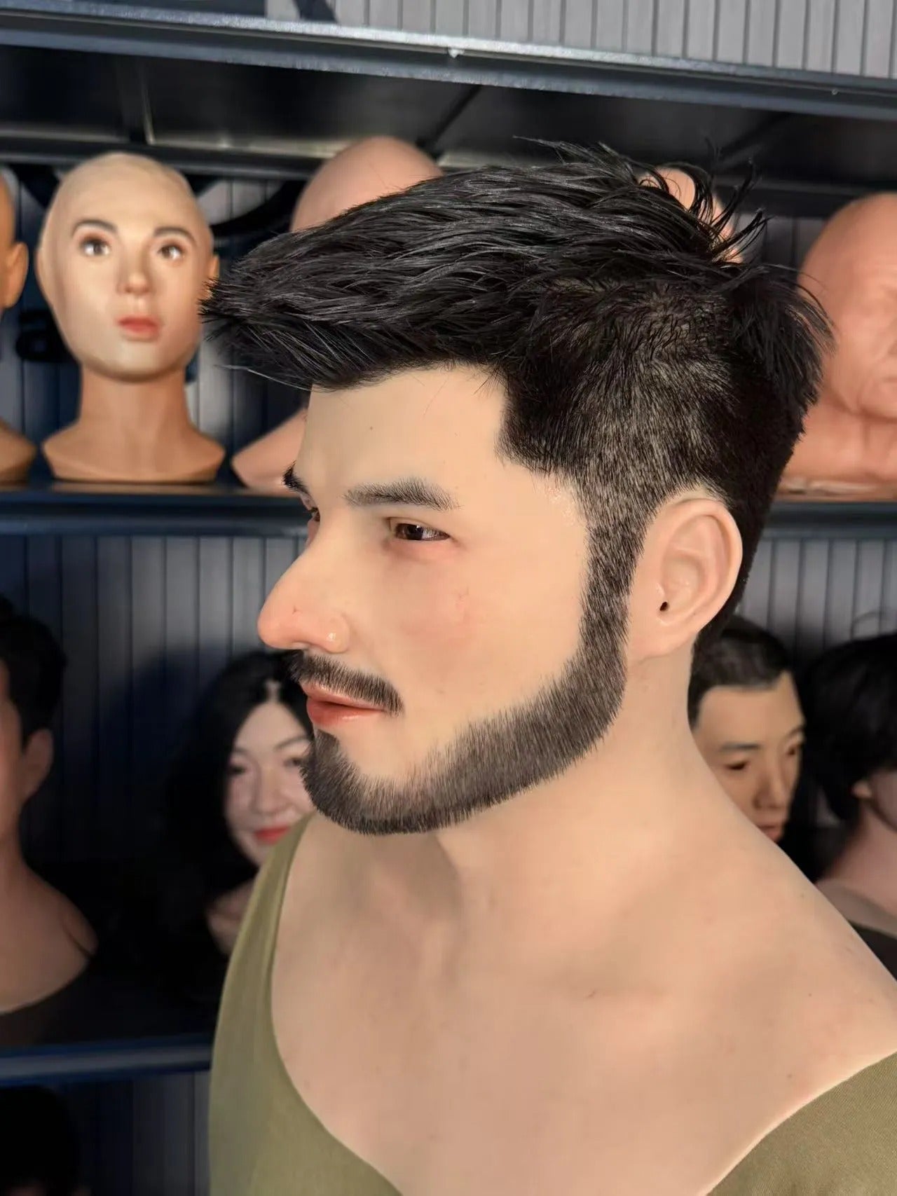 Ultra Realistic Bearded Silicone Mask