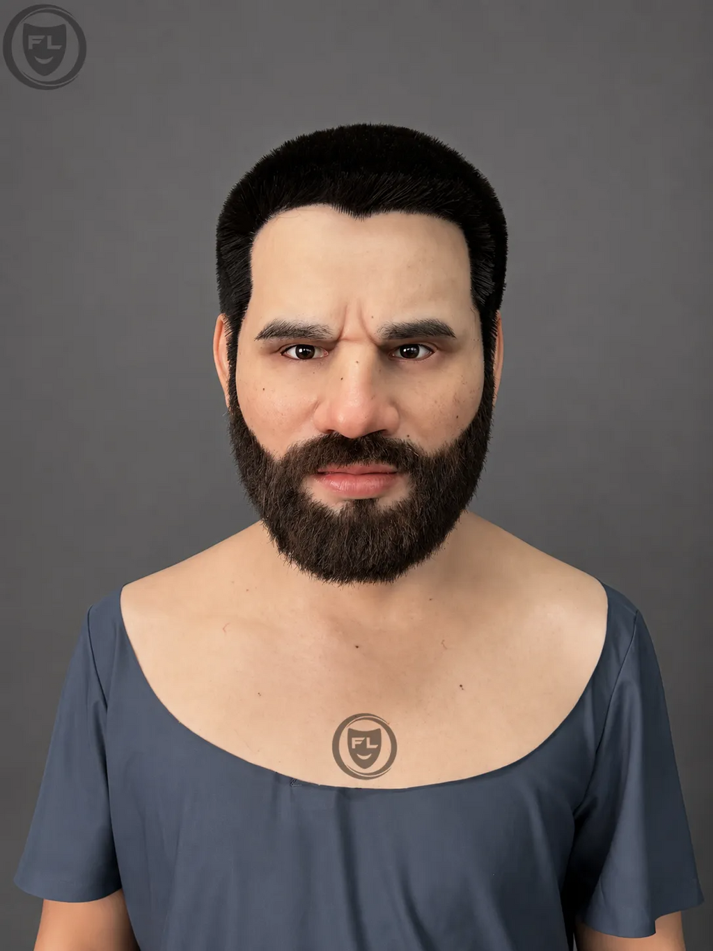 Executive Bearded Male Silicone Mask