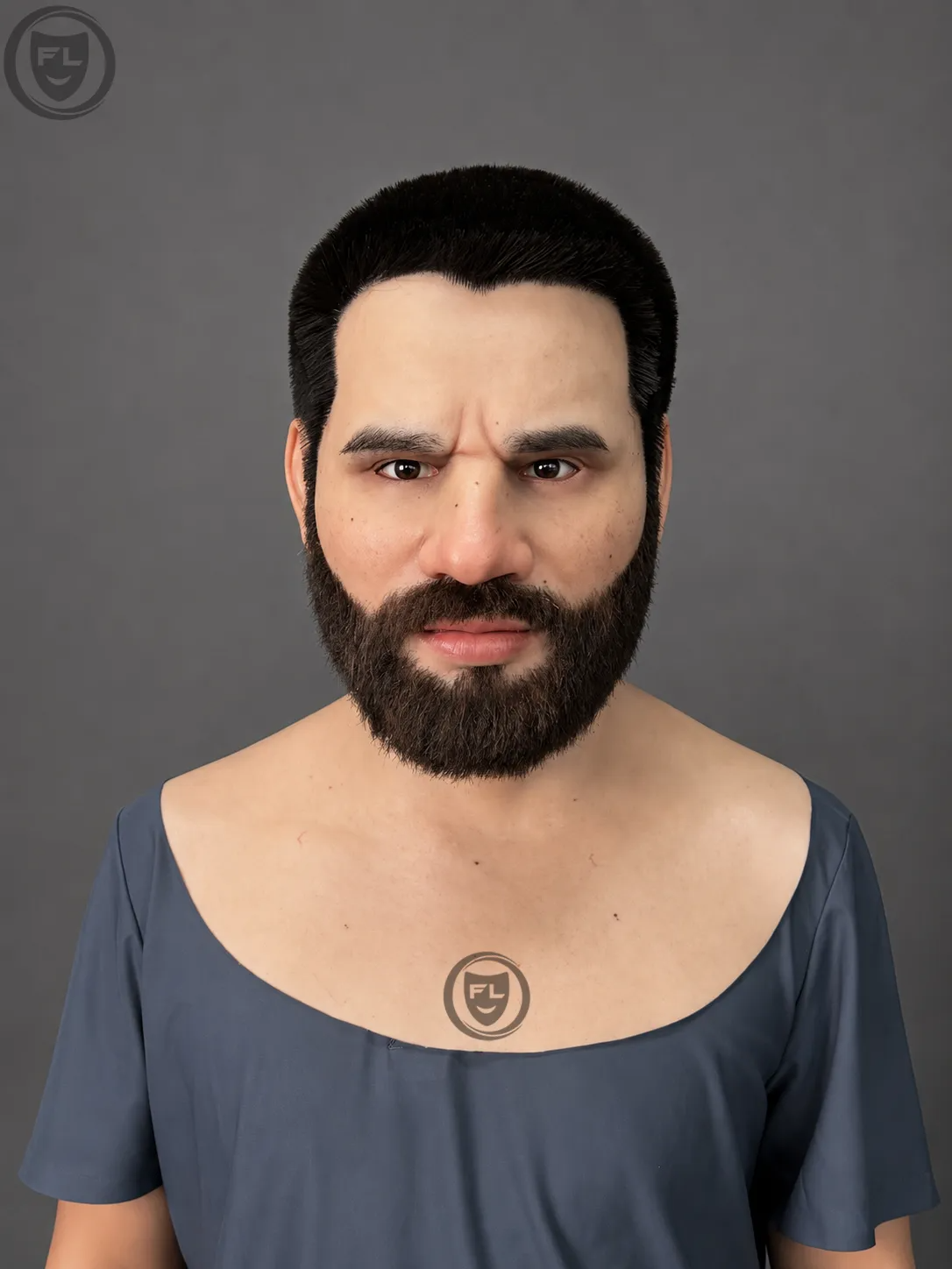 Executive Bearded Male Silicone Mask