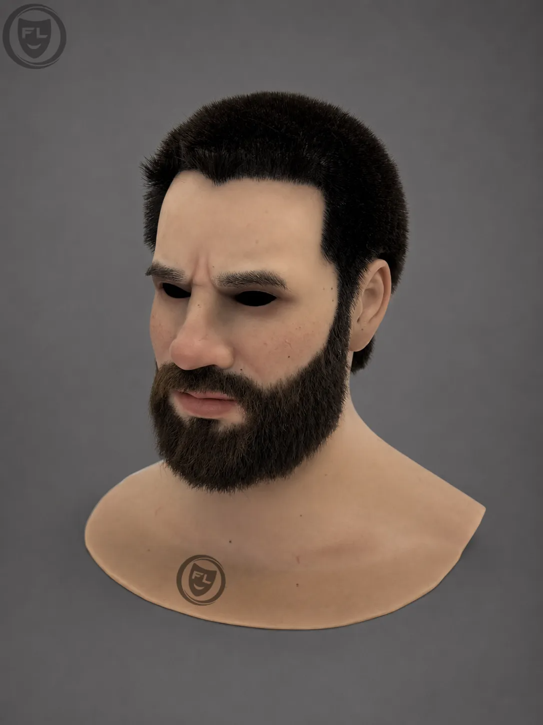 Executive Bearded Male Silicone Mask