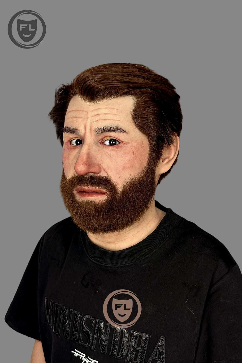 Realistic Middle Aged Male Silicone Mask