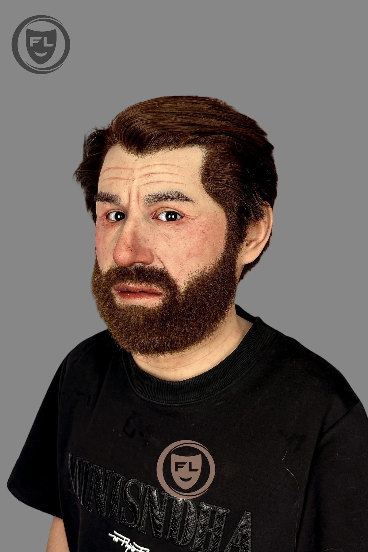 Realistic Middle Aged Male Silicone Mask