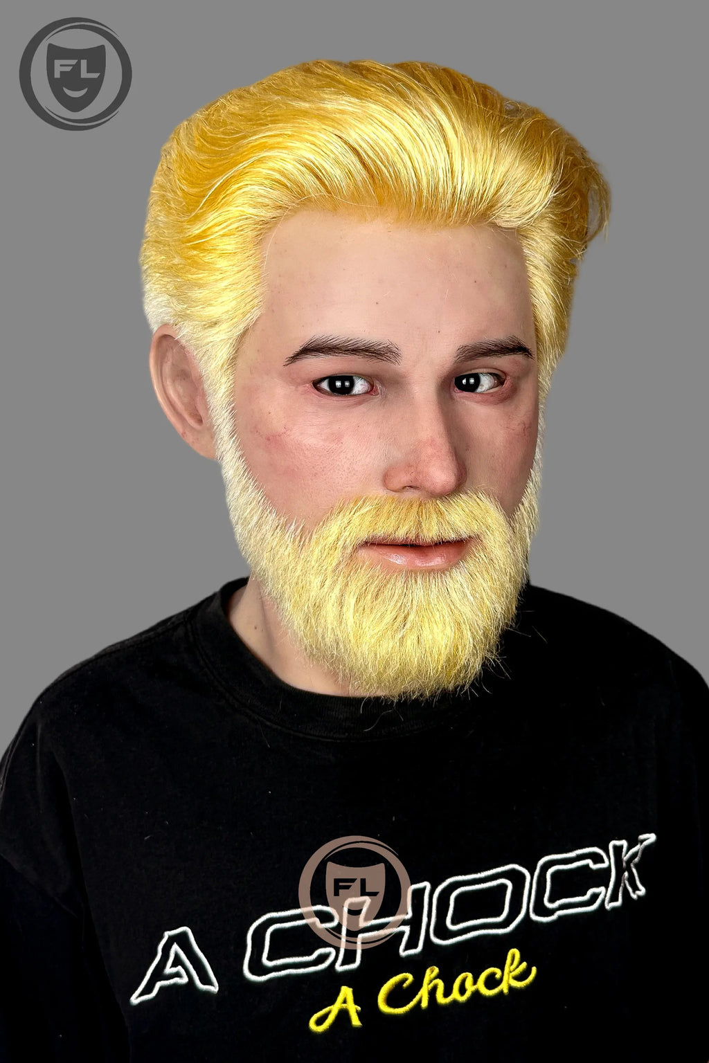 Ultra Realistic Blond Beard Silicone Mask for Cosplay & Film