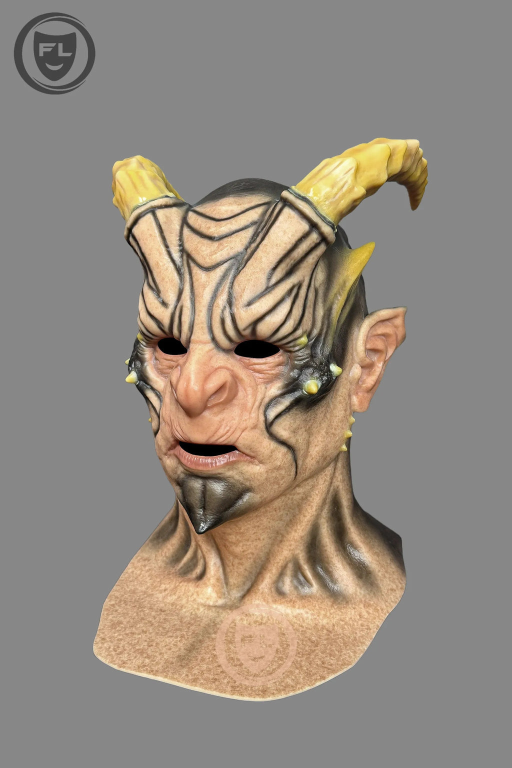 Demon Horn Full Head Silicone Mask