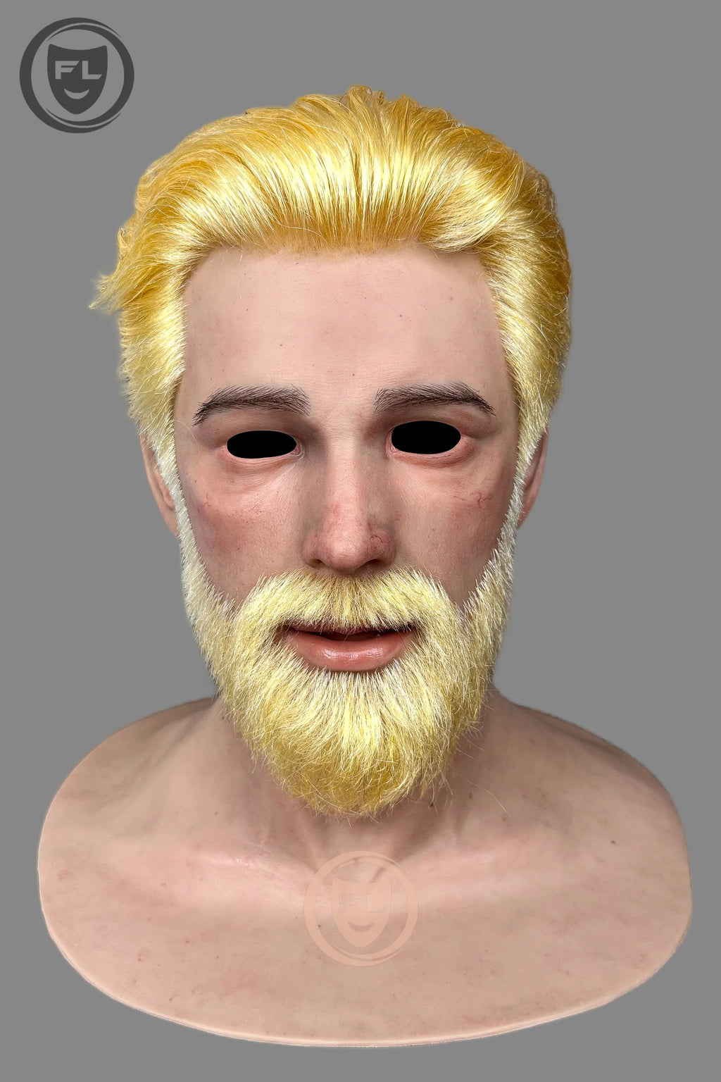 Ultra Realistic Blond Beard Silicone Mask for Cosplay & Film