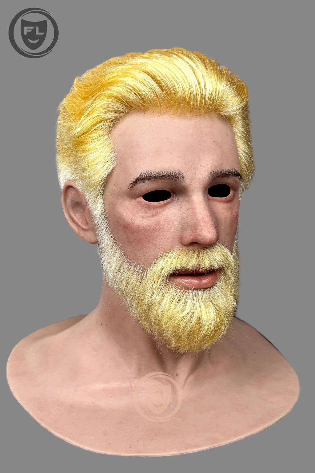 Ultra Realistic Blond Beard Silicone Mask for Cosplay & Film