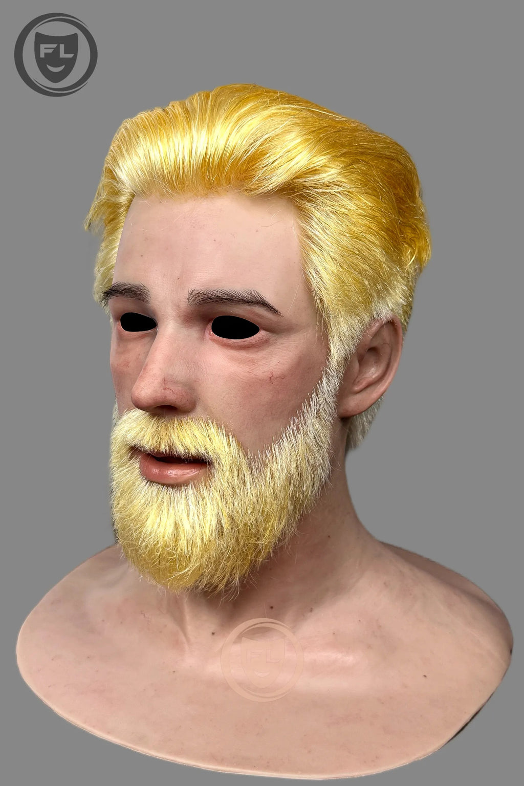 Ultra Realistic Blond Beard Silicone Mask for Cosplay & Film
