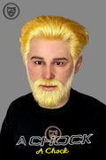 Ultra Realistic Blond Beard Silicone Mask for Cosplay & Film