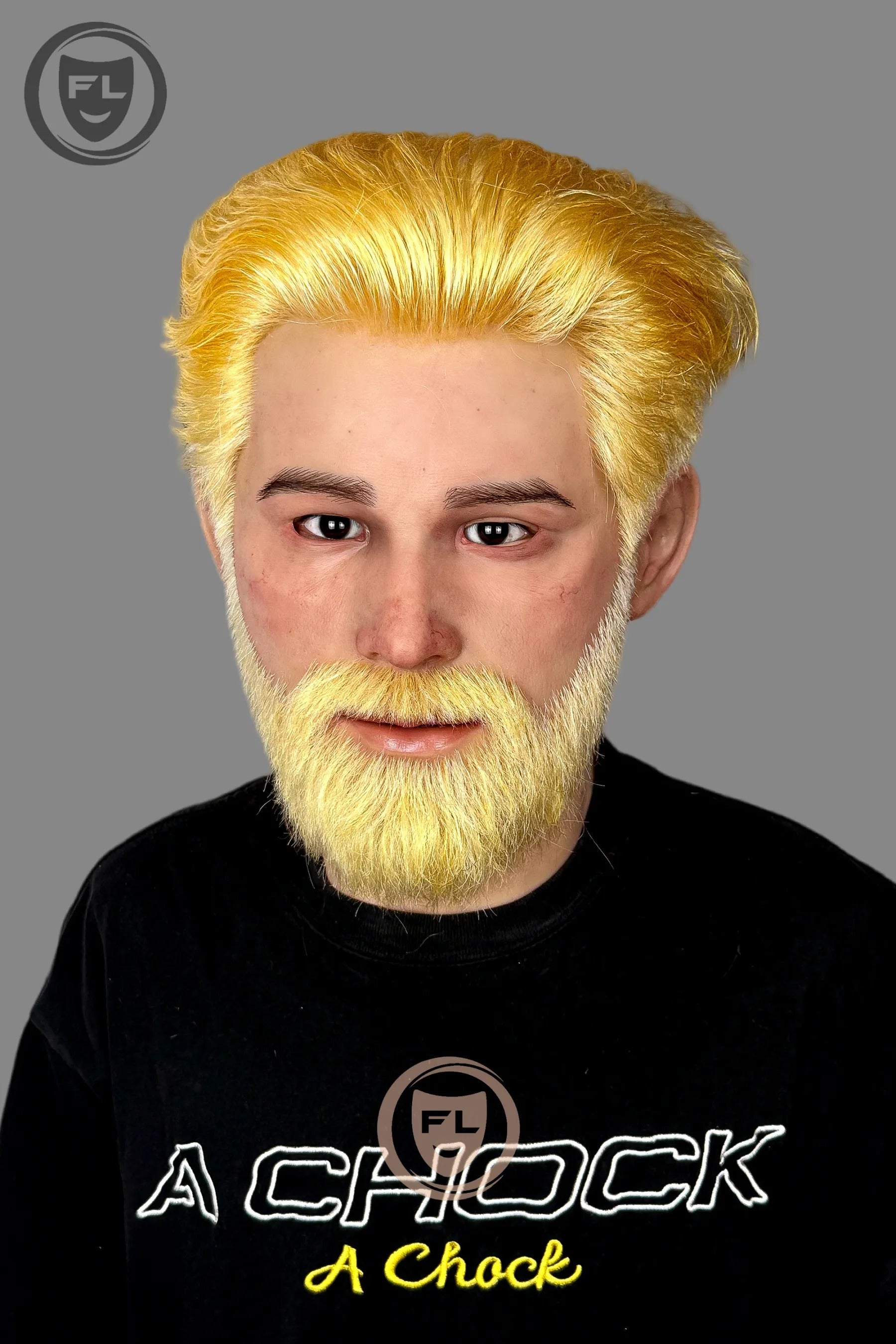Ultra Realistic Blond Beard Silicone Mask for Cosplay & Film